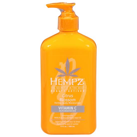 Hempz Citrus Blossom Herbal Body Moisturizer Vitamin C Helps Brighten Skin