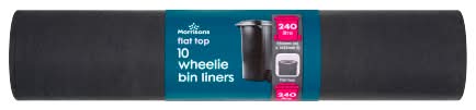 Morrisons Flat Top Wheelie Bin Liners (10 pack)