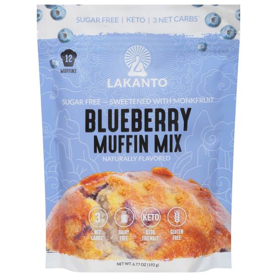 Lakanto Sugar Free Blueberry Muffin Mix With Monk Fruit