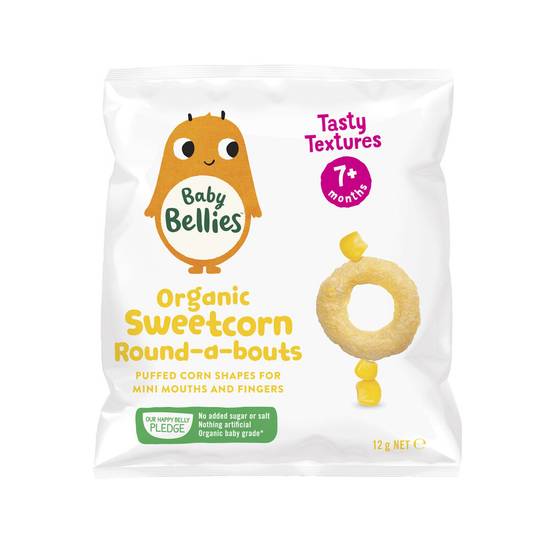 Little Bellies Organic Sweet Corn Round-A-Bouts 12g