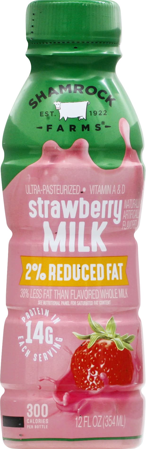 Shamrock Farms 2% Reduced Fat Strawberry Milk (12 fl oz)