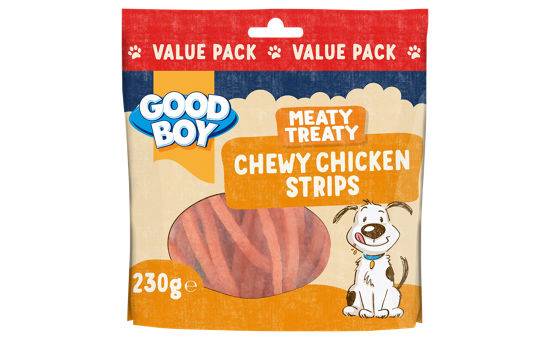 Good Boy Meaty Treaty Chewy Chicken Strips 230g