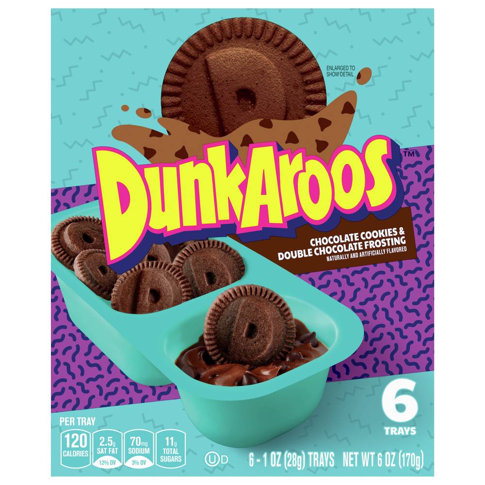 Dunkaroos Frosting Cookies, Chocolate (1 oz, 6 ct)