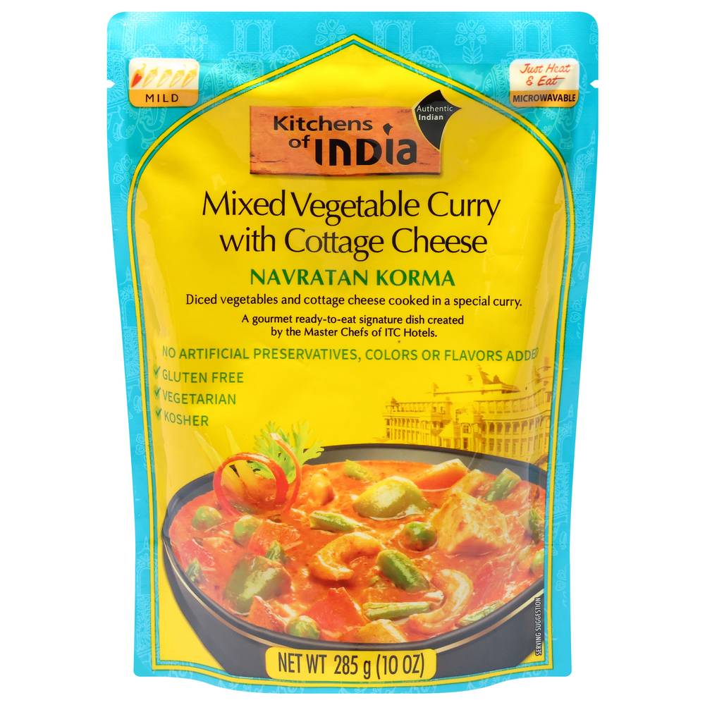 Kitchens Of India Navratan Korma Mixed Vegetable Curry With Cottage Cheese