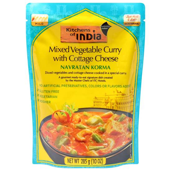 Kitchens Of India Navratan Korma Mixed Vegetable Curry With Cottage Cheese