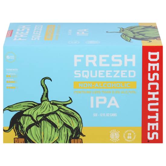 Deschutes Ipa Non-Alcoholic Fresh Squeezed Beer (6 pack, 12 fl oz)