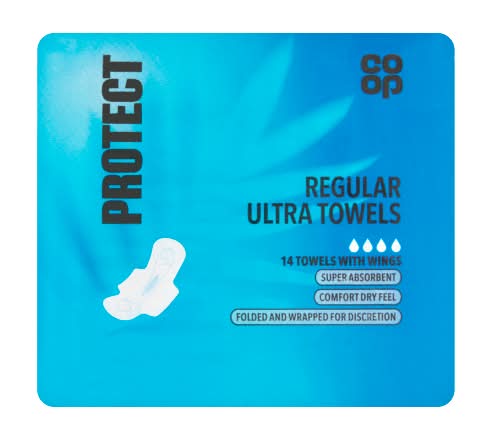 Co-op Normal Ultra Towels With Wings (14 pack)