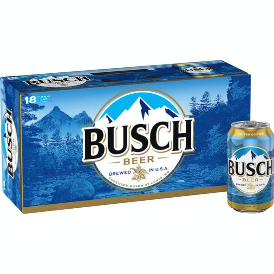 Busch Lager Beer (18 pack, 12 fl oz)