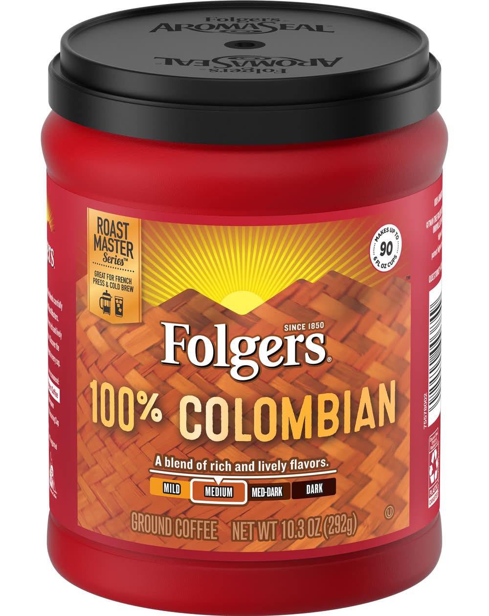 Folgers 100% Colombian Ground Coffee (10.3 oz)
