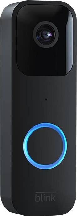 Blink Wi-Fi Wired/Wireless Smart Video Doorbell B08sg2ms3v, 130 x 42 x 34 mm, Black