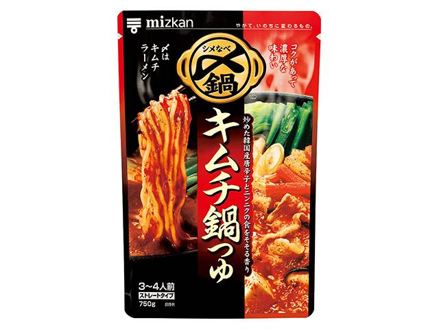 ミツカン 〆まで美味しいキムチ鍋つゆ ストレート (750g x 1)