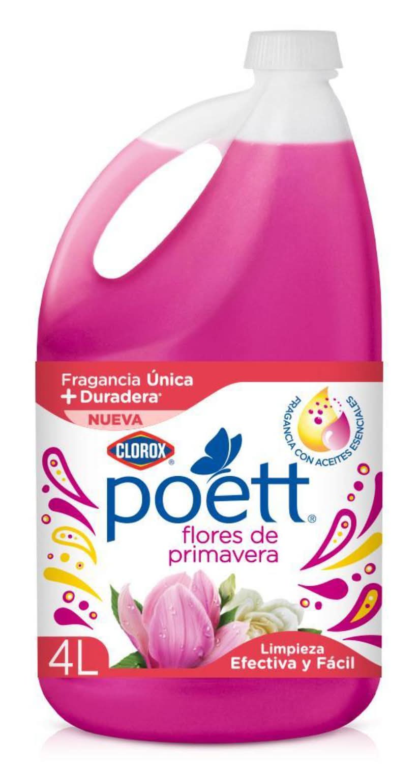 Poett · Limpiador líquido aromatizante, flores de primavera (4 L)