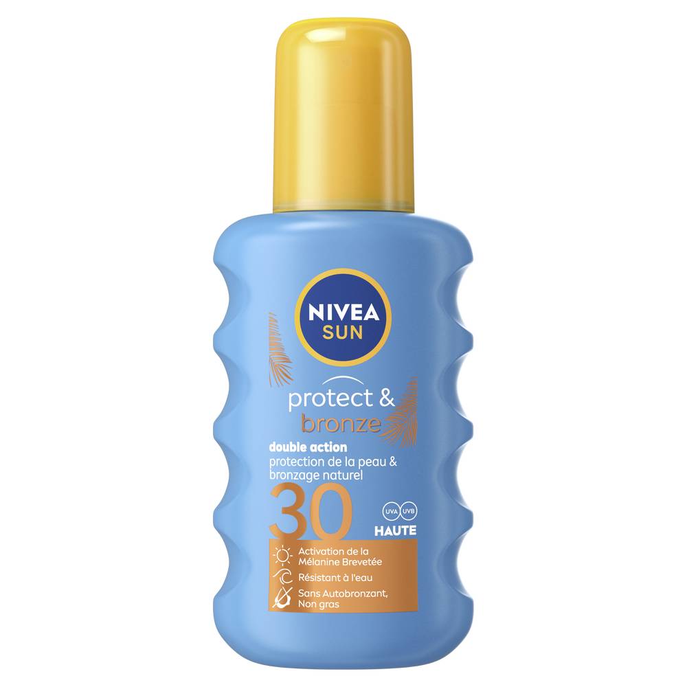 Nivea Sun - Crème solaire spray spf 30 haute protect et bronze (200ml)