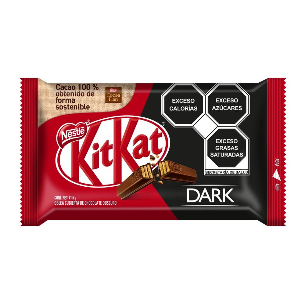 KitKat · Oblea cubierta de chocolate dark (41,5 g)