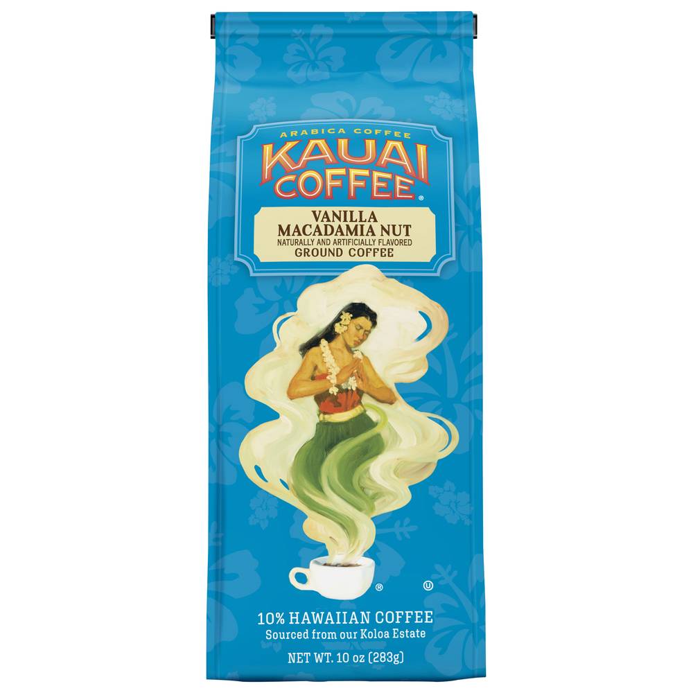Kauai Coffee Vanilla Macadamia Nut Ground Coffee (10 oz)