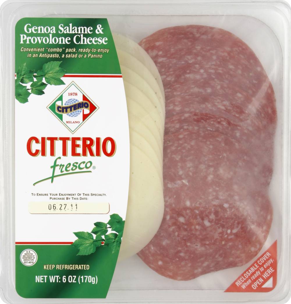 Citterio Genoa Salami & Provolone Cheese (6 oz)