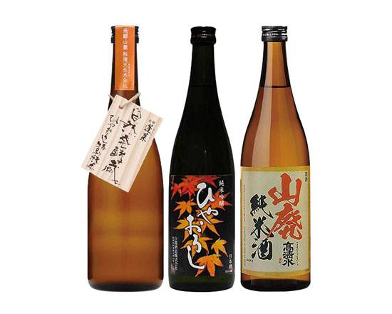 348460：ひやおろし飲み比べセット （蓬莱・白龍・高清水） 720ML×3 / Hiyaoroshi Nomikurabe Set, 720ML×3