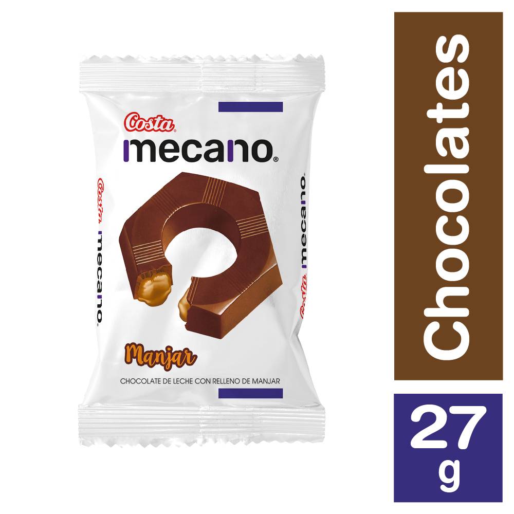 Costa chocolate con relleno manjar (27 g)