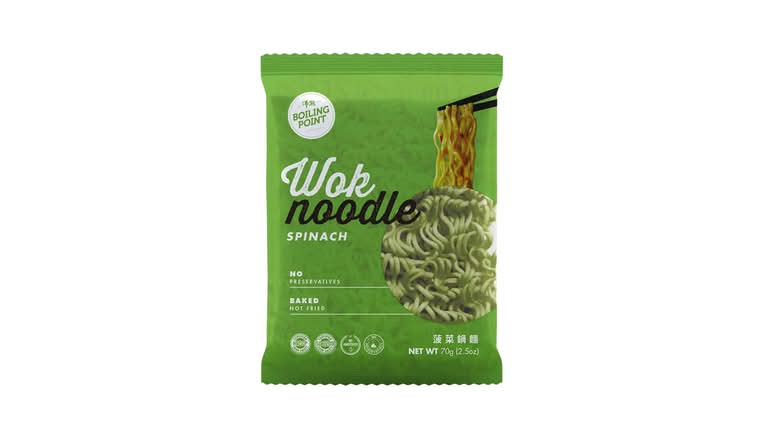 Spinach Wok Noodle