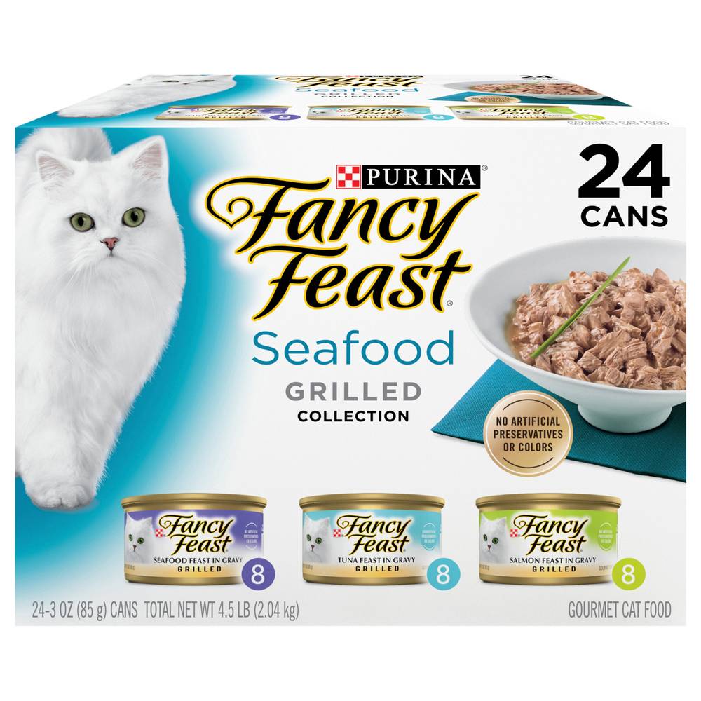 Purina Fancy Feast Seafood Grilled Collection (24 ct)