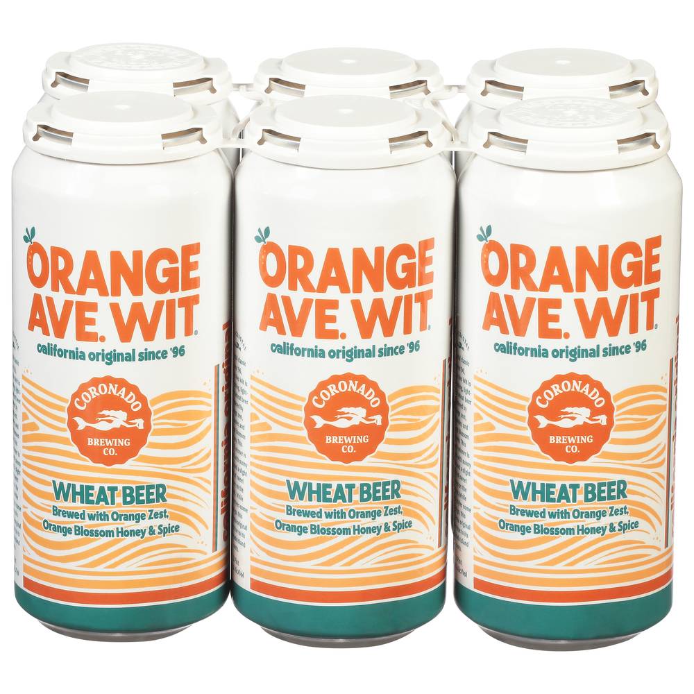 Coronado Brewing Company Orange Ave Wit Wheat Bear (6 pack, 16 fl oz)