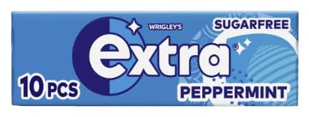 Wrigley's Peppermint, Extra Sugarfree Chewing Gum (10 pack)