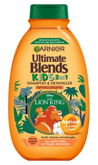 Garnier Ultimate Blends Kids Apricot No Tears Easy Detangling Shampoo For All Hair Types (250ml)