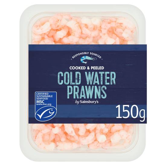 Sainsbury's Peeled Coldwater Prawns MSC 150g