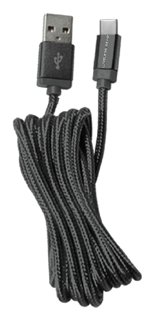 Wireless Gear Usb-C To Usb Cable, 10 ft, Black