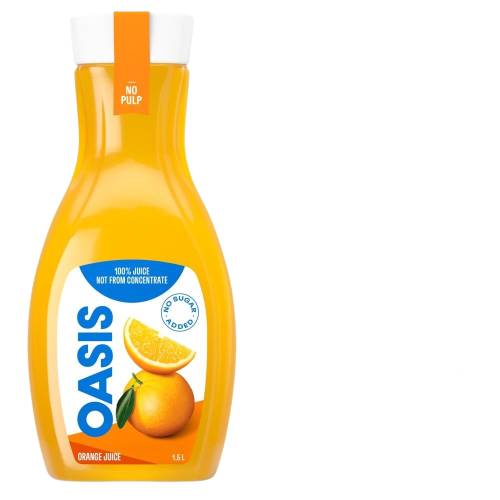 Oasis jus d’orange sans pulpe non fait de concentré - orange juice no pulp (1.5 l)