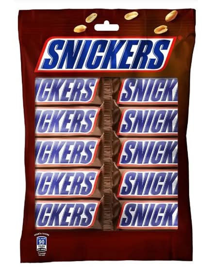 Snickers士力架 花生巧克力條隨手包 (10 入)