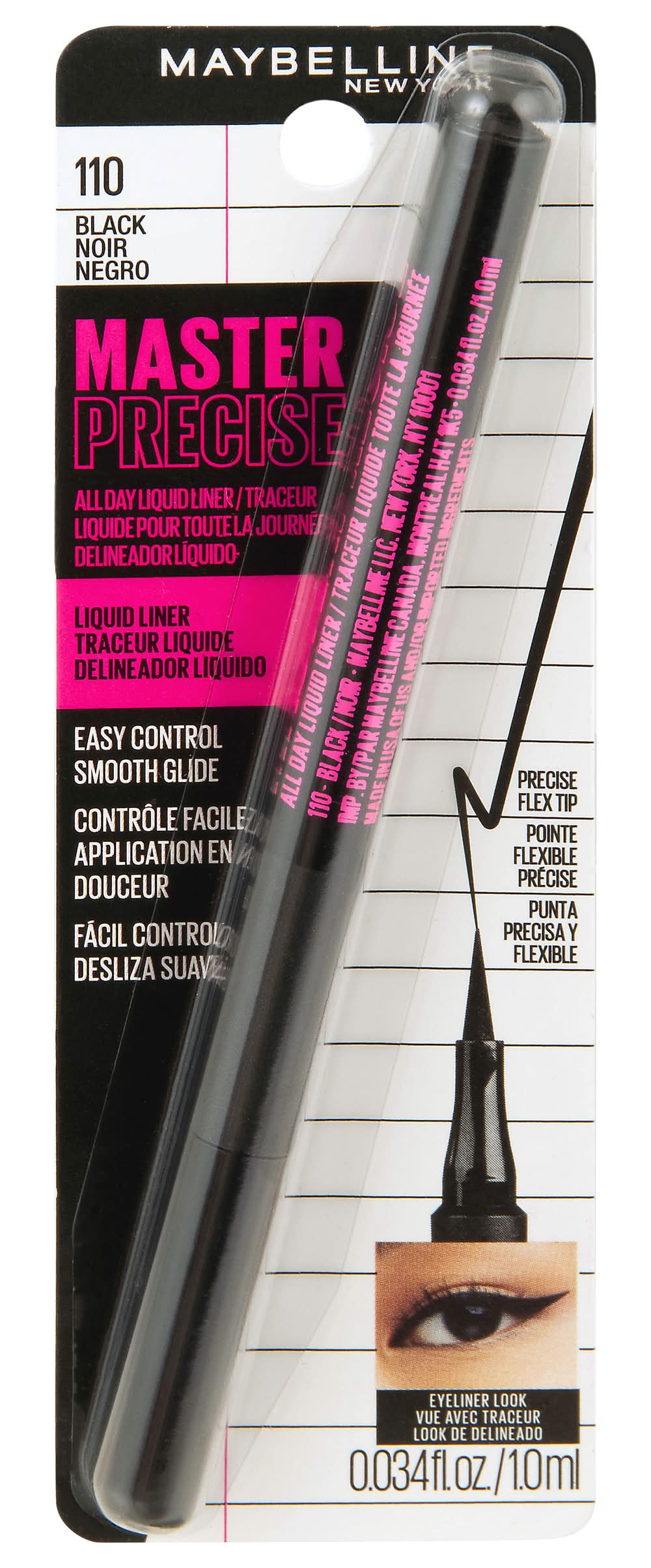 Maybelline New York New York Black 110 Liquid Eyeliner (0.03 fl oz)