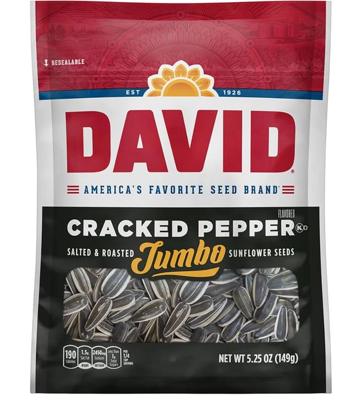 David's Sunflower Seeds Cracked Pepper 5.25oz