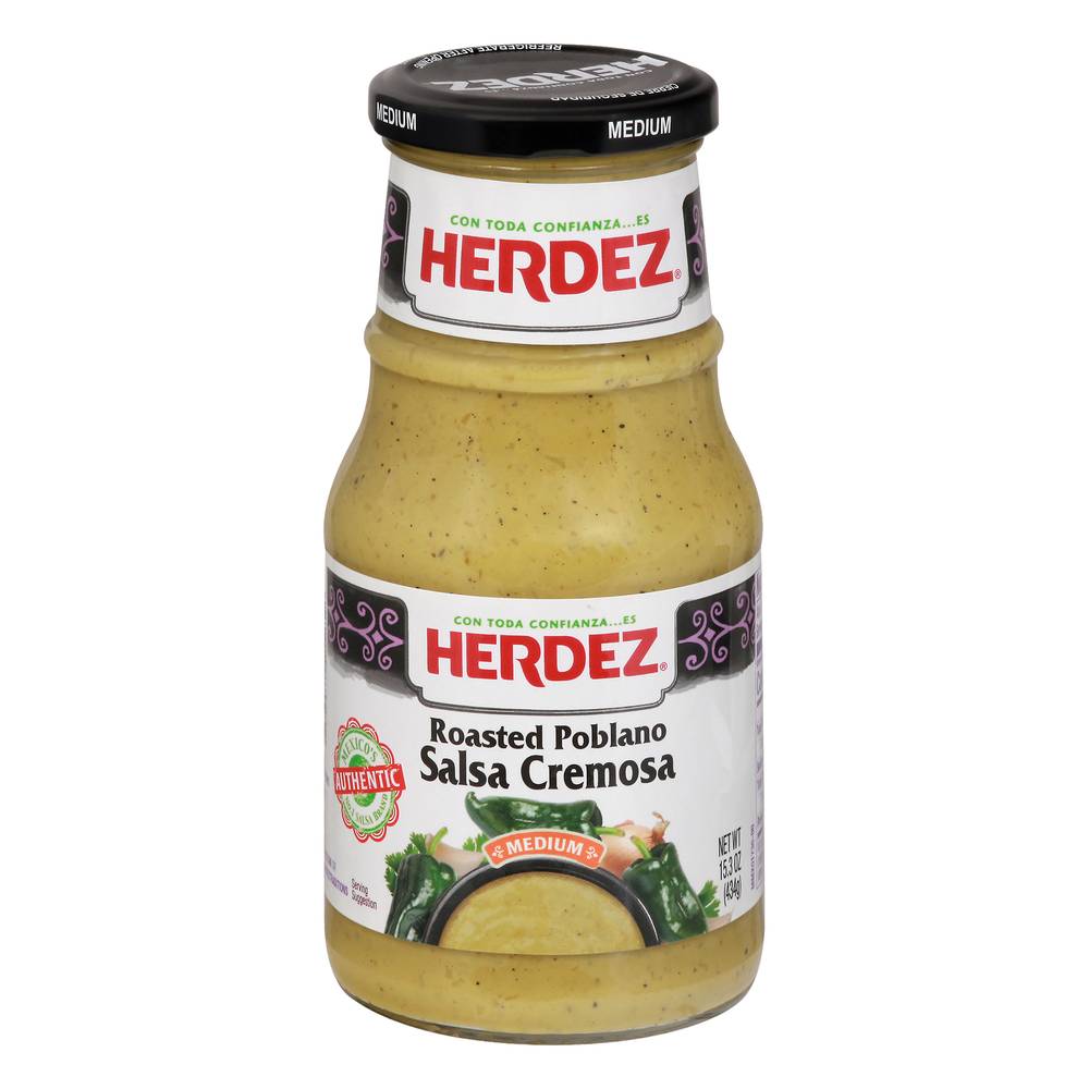 Herdez Medium Roasted Poblano Salsa (15.3 oz)