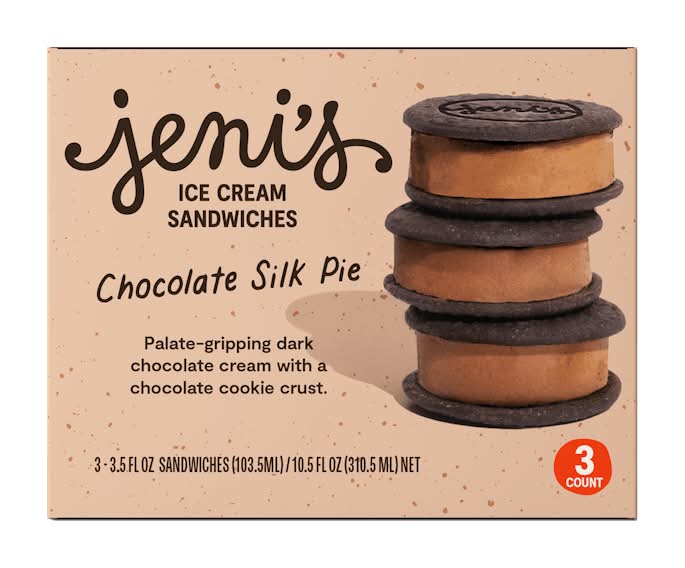 Chocolate Silk Pie Ice Cream Sandwiches