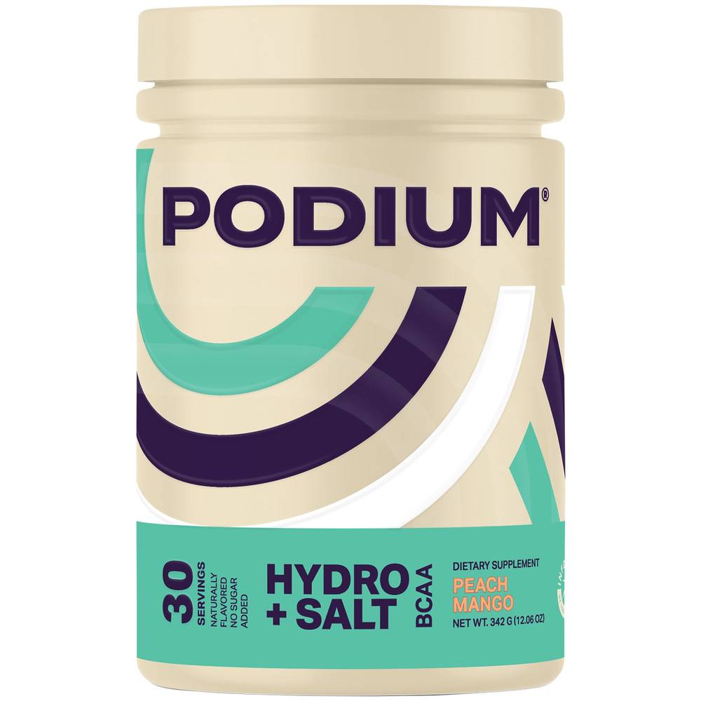 Podium Hydro Salt Dietary Supplement, Peach Mango (12.06 oz)