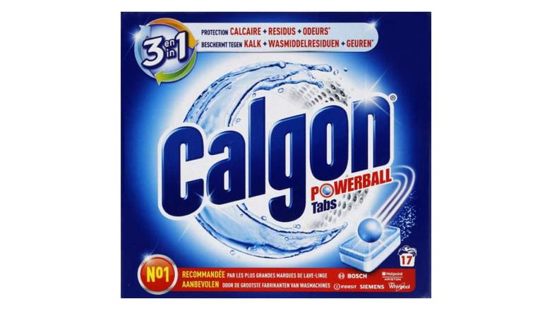 Calgon Tablettes anti calcaire pour lave-linge Les 17 tablettes, 221g