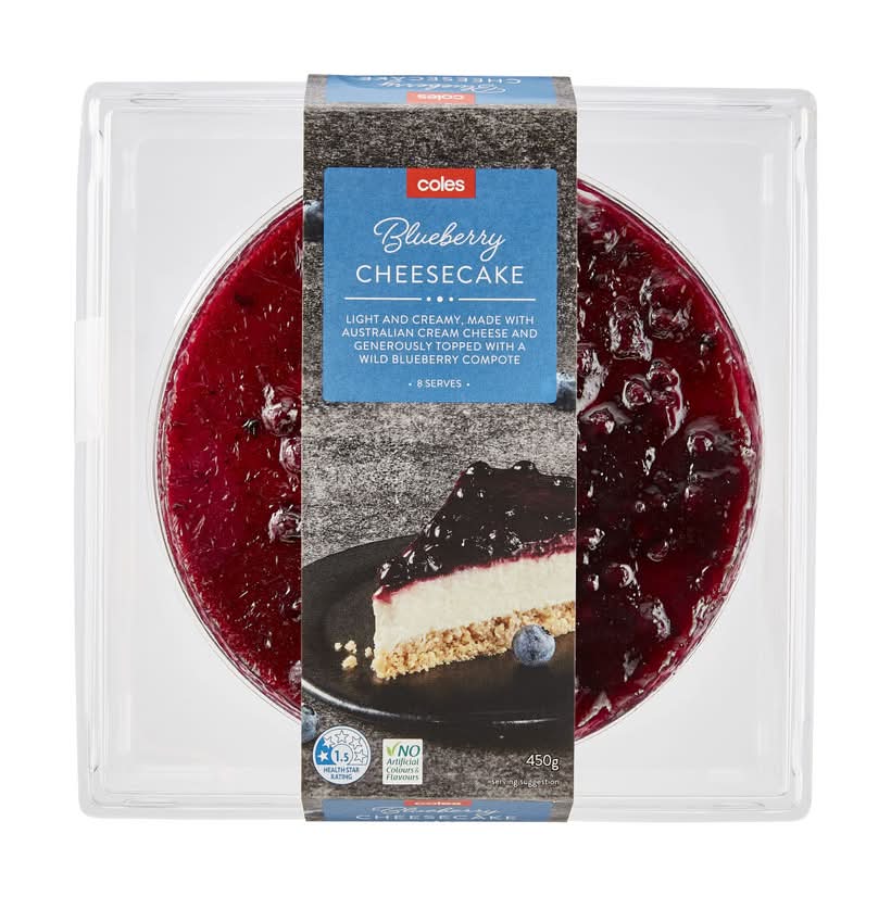 Coles Cheesecake, Blueberry (450g)