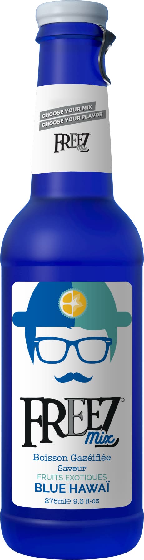 Freez Mix - Boisson gazéifiée blue hawaii, fruits exotiques (275ml)
