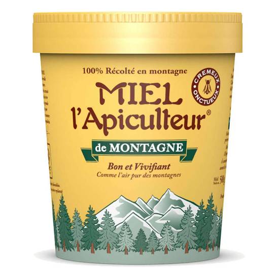 MIEL L'APICULTEUR - Miel - De montagne - Crémeux - 500g