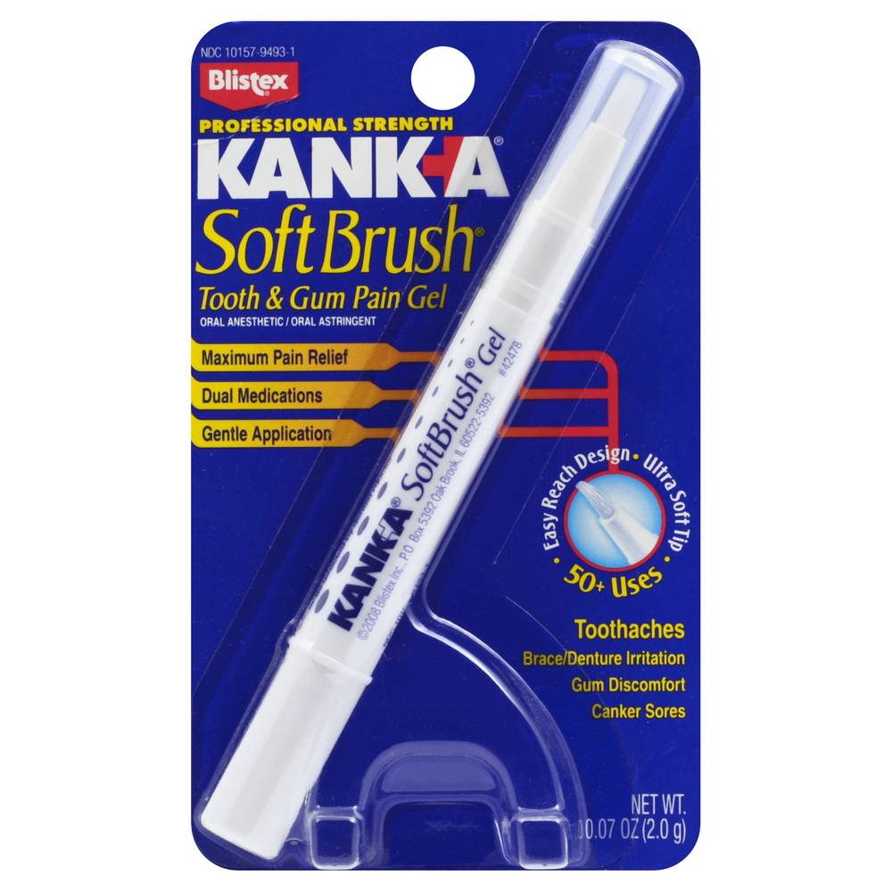 Kank-A Soft Brush Tooth & Gum Pain Gel (0.4 oz)