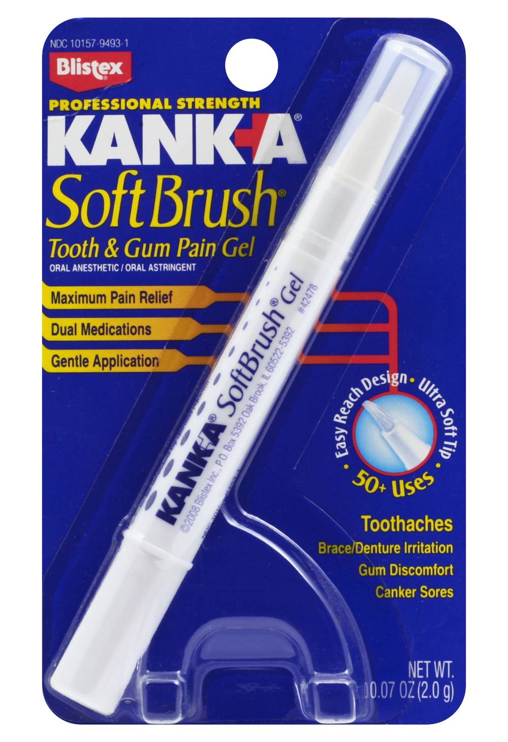 Kank-A Soft Brush Tooth & Gum Pain Gel (0.4 oz)