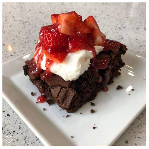 Brownie Strawberry Delight