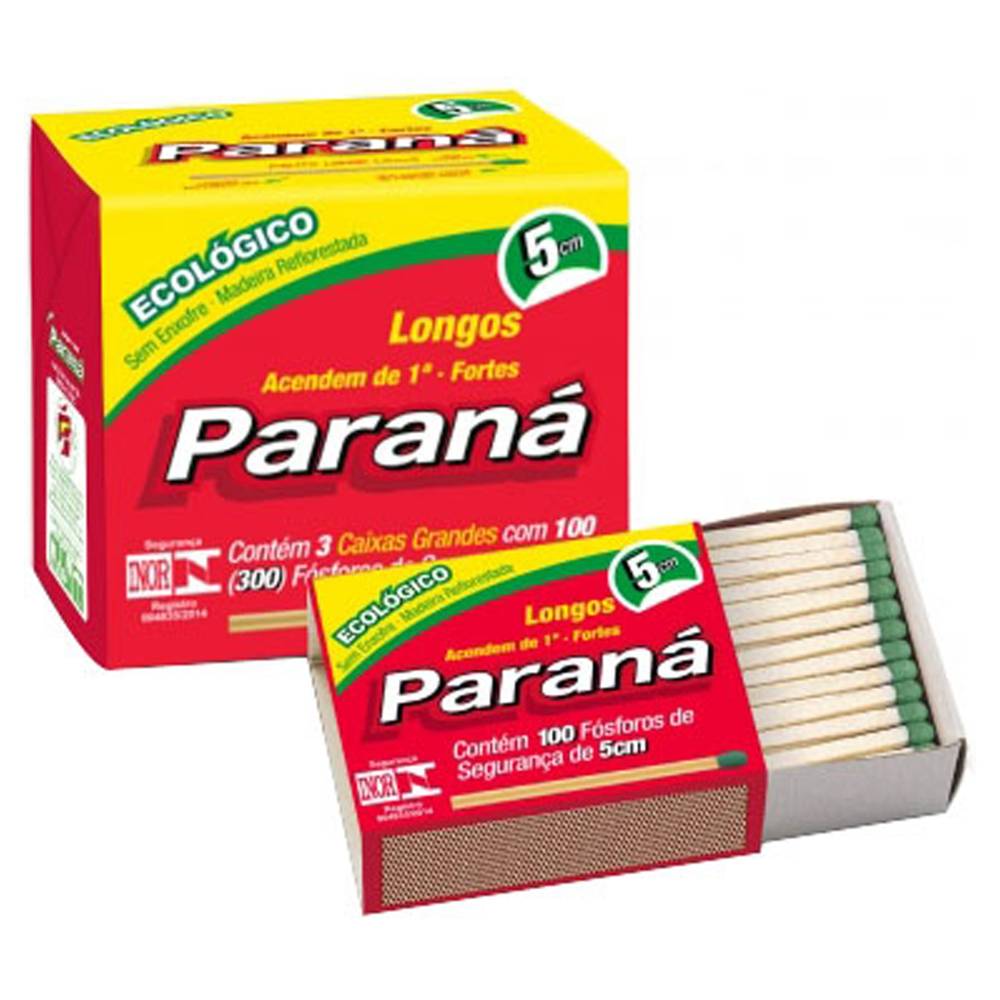 Paraná · Kit de fósforos de segurança longos (3 )