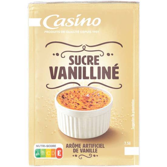 Casino Sucre vanilliné - Arôme artificiel de Vanille - 10 sachets 10x7,5 g