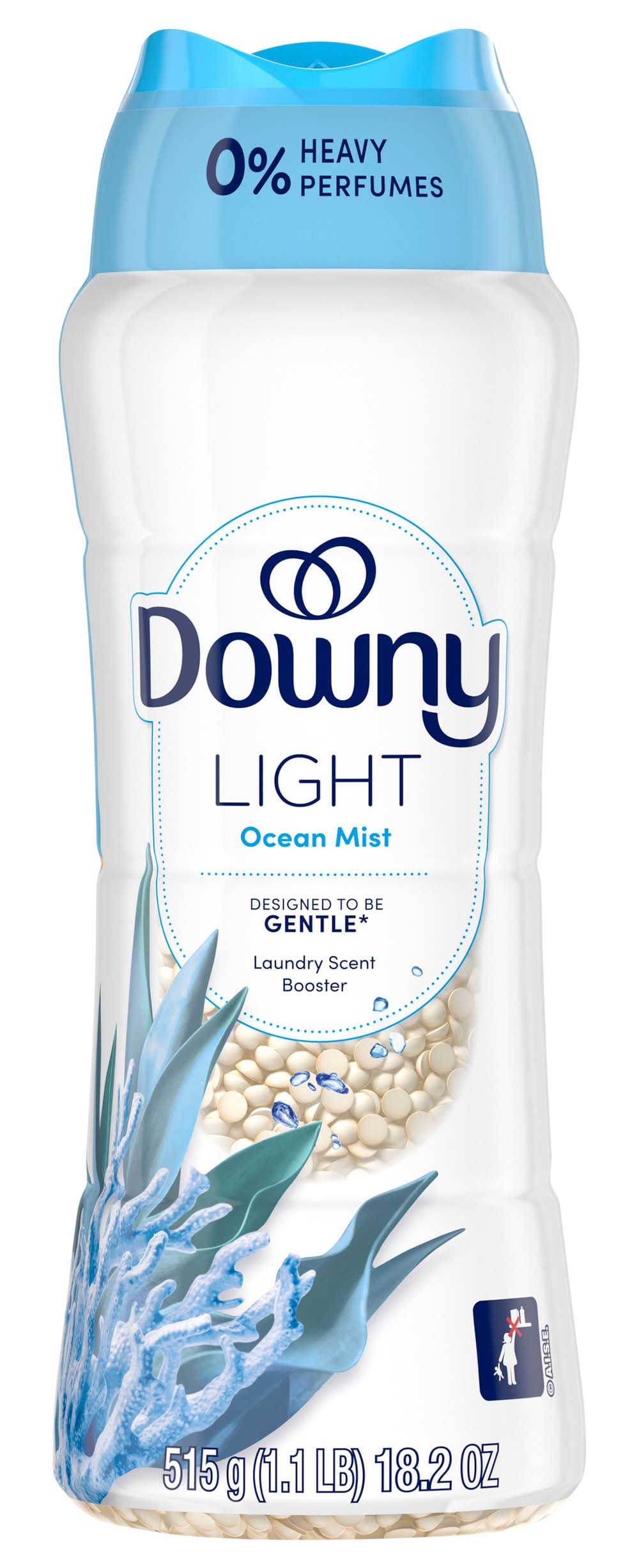 Downy Light in Wash Scent Booster Beads, Ocean Mist (18.2 oz)