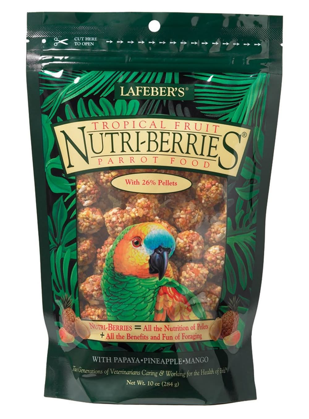 Lafeber Tropical Fruit Nutri-Berries for Parrots, 10 oz
