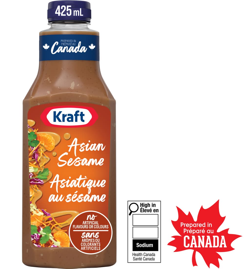 Kraft vinaigrette asiatique au sésame - kraft asian sesame salad dressing (425 ml)