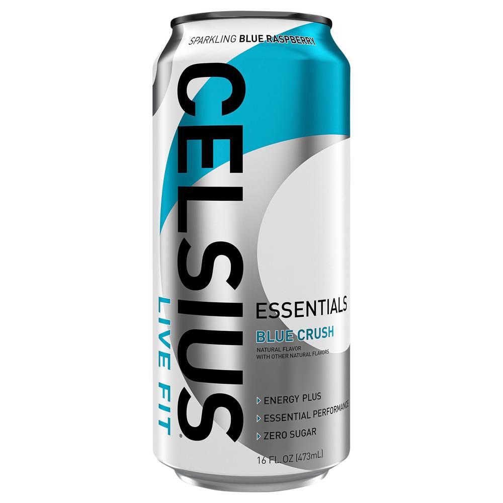 Celsius Live Fit Sparkling Energy Drink, Blue Crush (16 fl oz)