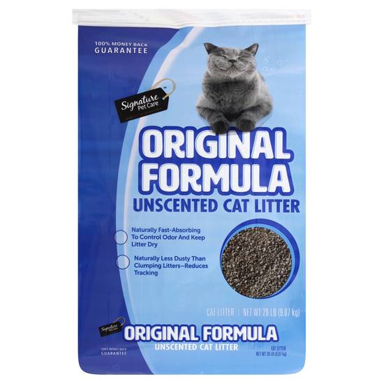 Signature Original Formula Unscented Cat Litter (20 lbs)